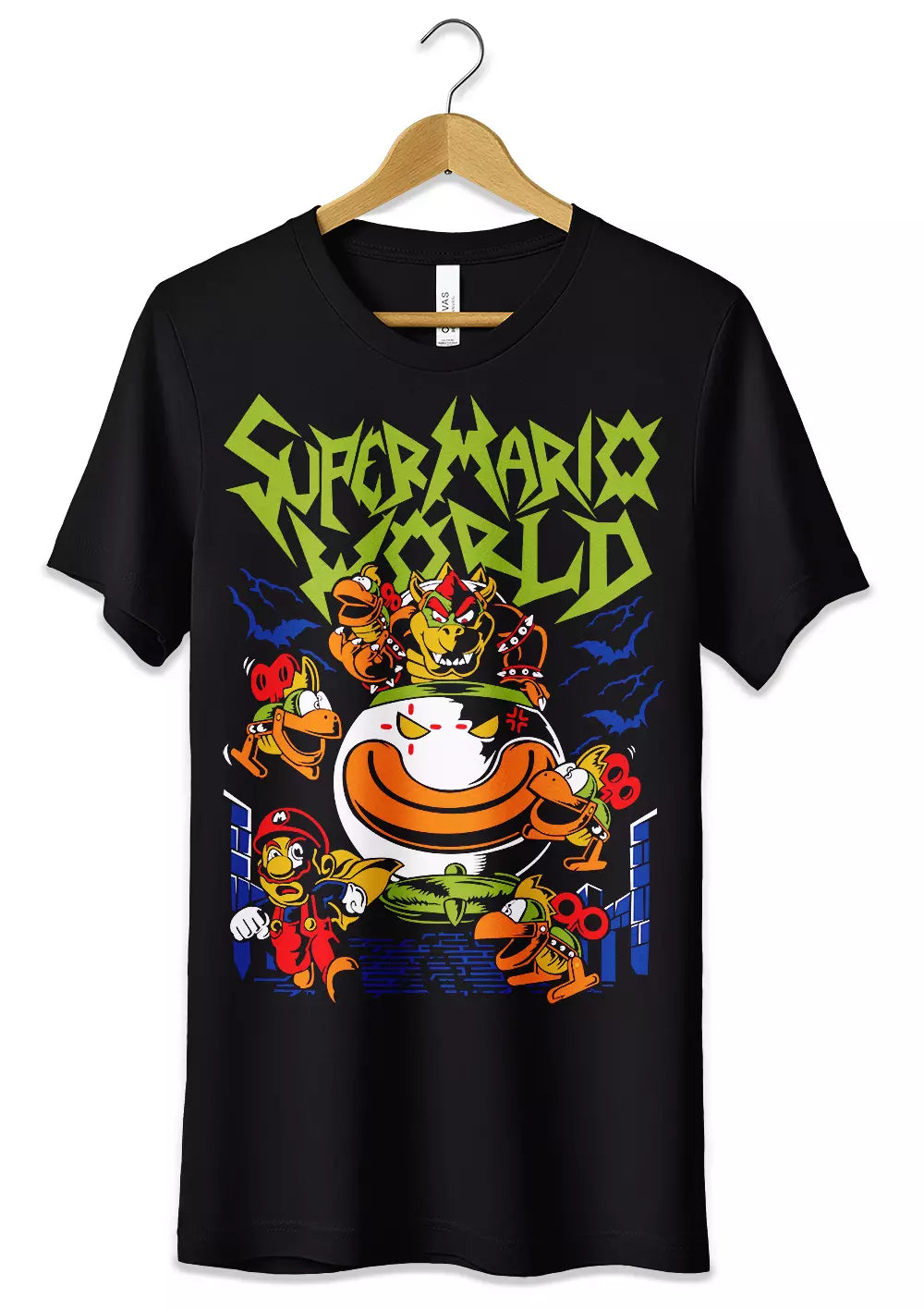T-Shirt Maglietta Videogames Super Mario World-0
